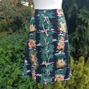 Philosophy Retro Tropical Print Skirt XS EUC